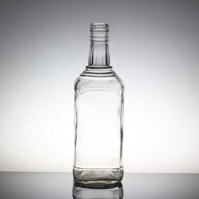 Crystal Flint Glass 750 ml ronde vodka glazen flessen met glazen kraag fabrikanten
