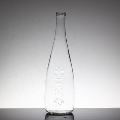 500 ml zachte dranken glazen waterfles met transparant ontwerp en schroefdeksel