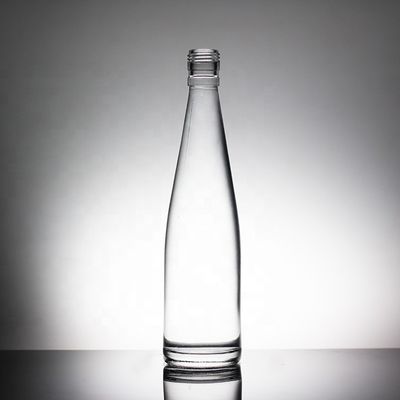 500 ml zachte dranken glazen waterfles met transparant ontwerp en schroefdeksel