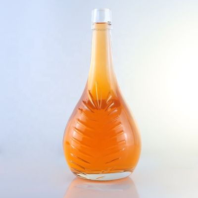 Champagne 1L glazen flessen met Decal Screen Printing en Cork Sealing Opties