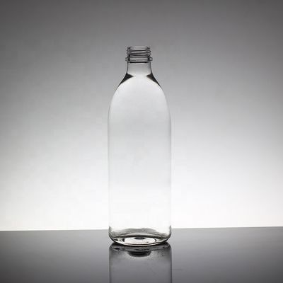 Op maat gemaakte heldere glazen schroefkap fles voor sap of frisdrank 330ml 500ml 750ml