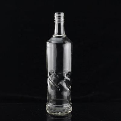 Speciaal ontworpen glazen fles met schroefdeksel voor tequila in de industrie