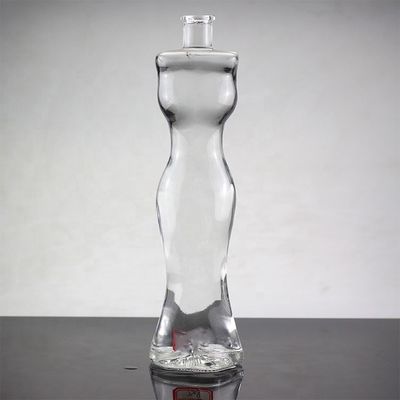 Dorstuitdoende fles met schermdruk en 750 ml glasmateriaal
