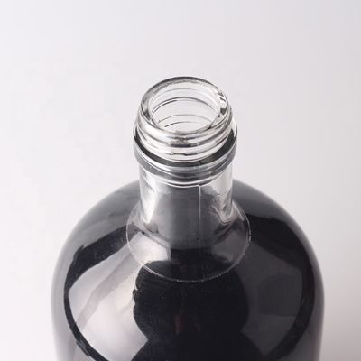 Persoonlijke ronde glazen fles 500 ml 750 ml met kurkkap en aangepast logo