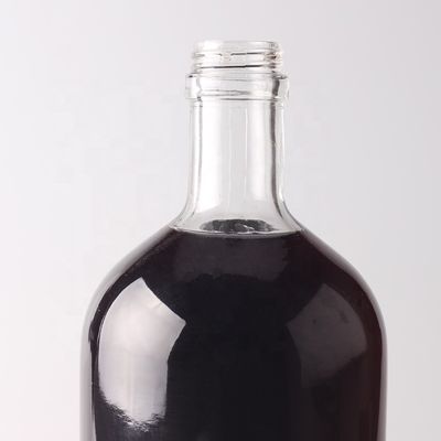 Persoonlijke ronde glazen fles 500 ml 750 ml met kurkkap en aangepast logo
