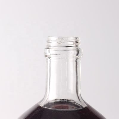 Persoonlijke ronde glazen fles 500 ml 750 ml met kurkkap en aangepast logo