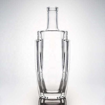 Acceptabel klant logo Glas vierkant Super Flint 500 ml 700 ml 750 ml fles voor gin