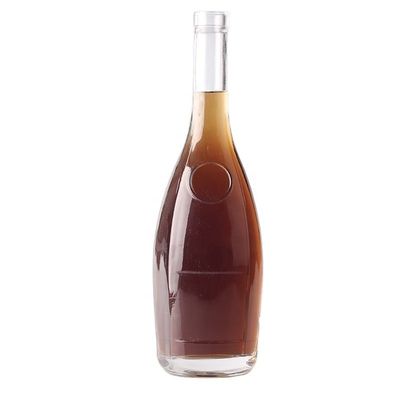 375 ml Custom Logo gegraveerd traan in de vorm van een gin rum glazen fles met kurken voor drank