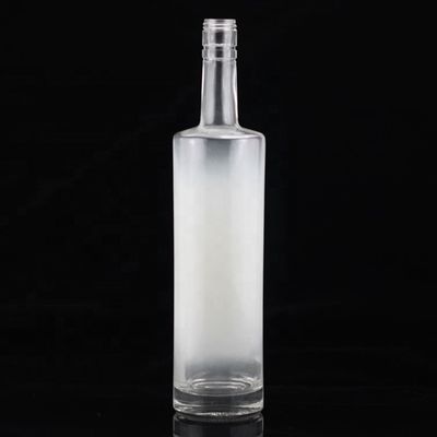 Glas 750 ml 500 ml Decal Printing Vodka Flasje Met Frosted Design En Basis Materiaal