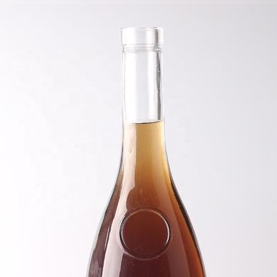 375 ml Custom Logo gegraveerd traan in de vorm van een gin rum glazen fles met kurken voor drank