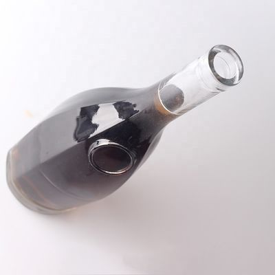 375 ml Custom Logo gegraveerd traan in de vorm van een gin rum glazen fles met kurken voor drank