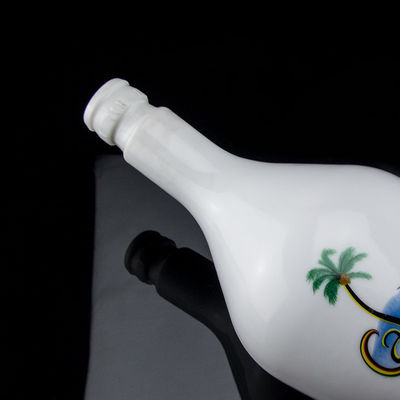 Custom 700ml Frost Surface Handling Rum Glasfles Met Kork