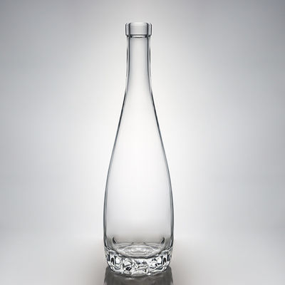 Decal unieke gestreepte glazen fles voor wodka gin whisky rum wijn kurk 500 ml 700 ml 750 ml