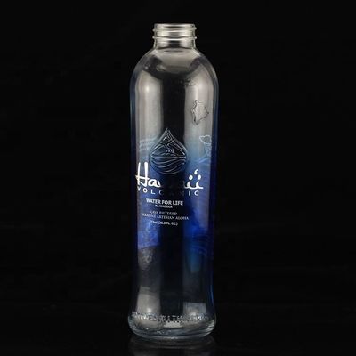 Geweldige schermdrukken Ronde vorm Blauwe vodkafles voor de industrie van drank en gin