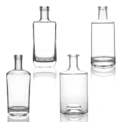 Decale oppervlaktebehandeling 700 ml glazen whiskyfles met aangepast logo en stopvergrendeling