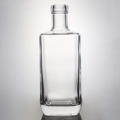 Decale oppervlaktebehandeling 700 ml glazen whiskyfles met aangepast logo en stopvergrendeling