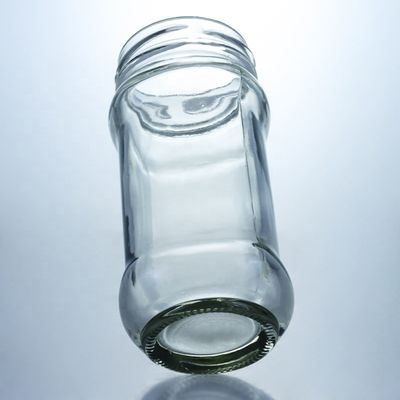 Duidelijke glazen pot voor het opslaan van honingmes met metaaldoek 25 ml tot 1000 ml