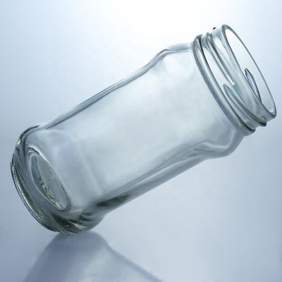 Duidelijke glazen pot voor het opslaan van honingmes met metaaldoek 25 ml tot 1000 ml