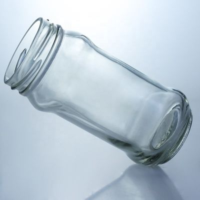Duidelijke glazen pot voor het opslaan van honingmes met metaaldoek 25 ml tot 1000 ml