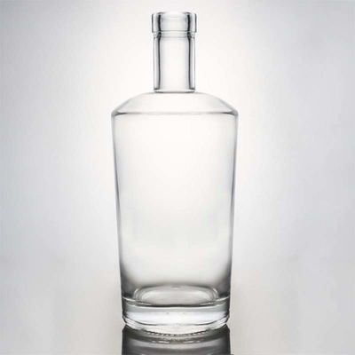 Decale oppervlaktebehandeling 700 ml glazen whiskyfles met aangepast logo en stopvergrendeling