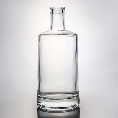 Decale oppervlaktebehandeling 700 ml glazen whiskyfles met aangepast logo en stopvergrendeling
