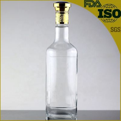 Whisky Vodka Glasmateriaal 700 ml 1000 ml Fles met metalen deksel en topklasse