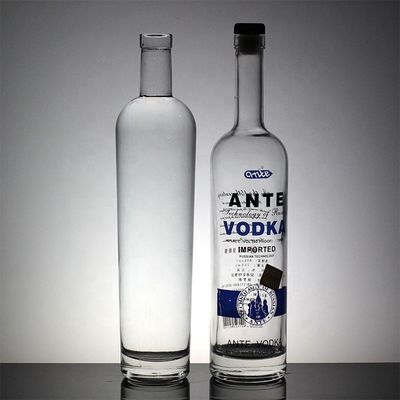 Whisky Vodka Glasmateriaal 700 ml 1000 ml Fles met metalen deksel en topklasse