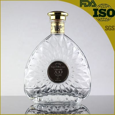 Whisky Vodka Glasmateriaal 700 ml 1000 ml Fles met metalen deksel en topklasse