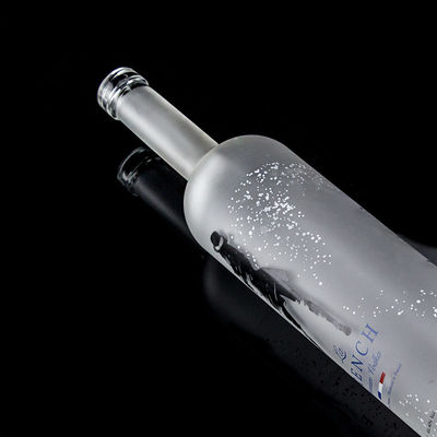 Glaskraag 750 ml Zuur Etch Vodka Fles met heldere of aangepaste kleur in Heze