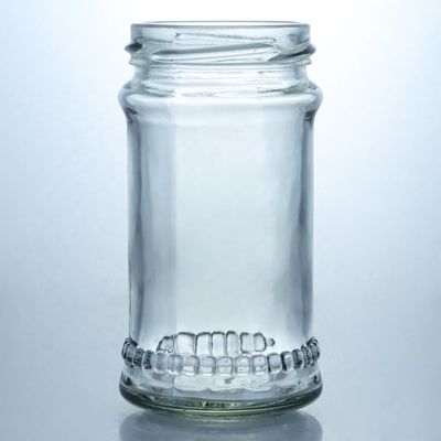 Uniek ontwerp 100 ml 300 ml 500 ml land honing glas pot met deksel helder glas producten