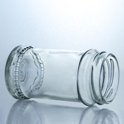 Uniek ontwerp 100 ml 300 ml 500 ml land honing glas pot met deksel helder glas producten