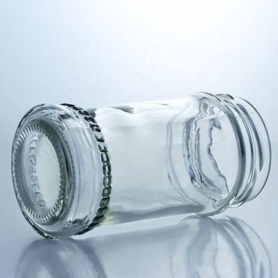Uniek ontwerp 100 ml 300 ml 500 ml land honing glas pot met deksel helder glas producten