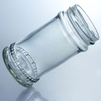 Uniek ontwerp 100 ml 300 ml 500 ml land honing glas pot met deksel helder glas producten