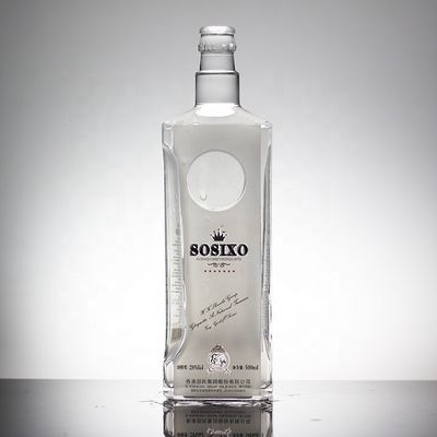 50 cl glazen fles Warm stempelen Wijn Keramische stijl drank fles voor dranken 700 ml