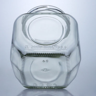 600 ml glazen pot voor honing chili saus handig en stijlvol aluminium deksel
