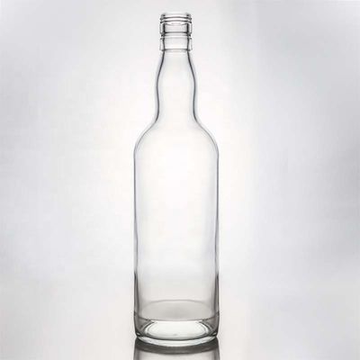 Warm helder kristalwit glasfles voor wijn gin whisky tequila 500 ml 700 ml 750 ml 1000 ml