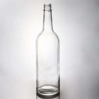 Warm helder kristalwit glasfles voor wijn gin whisky tequila 500 ml 700 ml 750 ml 1000 ml