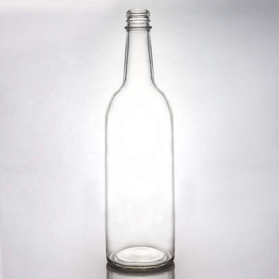 Warm helder kristalwit glasfles voor wijn gin whisky tequila 500 ml 700 ml 750 ml 1000 ml
