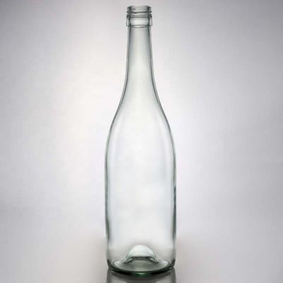 Warm helder kristalwit glasfles voor wijn gin whisky tequila 500 ml 700 ml 750 ml 1000 ml