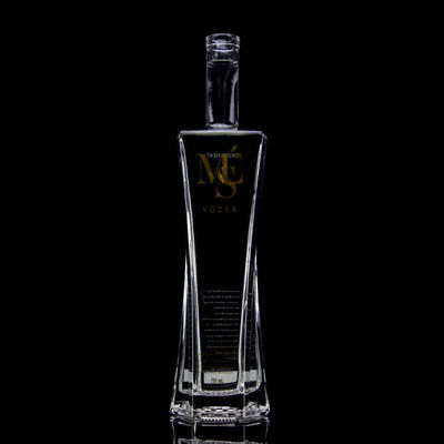 Uitstekend ontwerp Vodka drank fles helder of op maat gemaakt 750 ml glazen fles met kurk