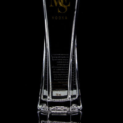 Uitstekend ontwerp Vodka drank fles helder of op maat gemaakt 750 ml glazen fles met kurk