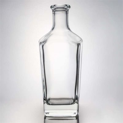 Unieke vierkante glazen fles voor whisky, wodka, tequila, gin en rum