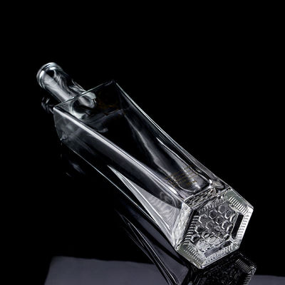 Uitstekend ontwerp Vodka drank fles helder of op maat gemaakt 750 ml glazen fles met kurk