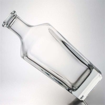 Unieke vierkante glazen fles voor whisky, wodka, tequila, gin en rum