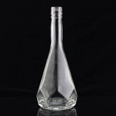 750 ml Snijvorm Uniek Ontwerp Glas Spirits Fles Gemaakt door voor Custom Made