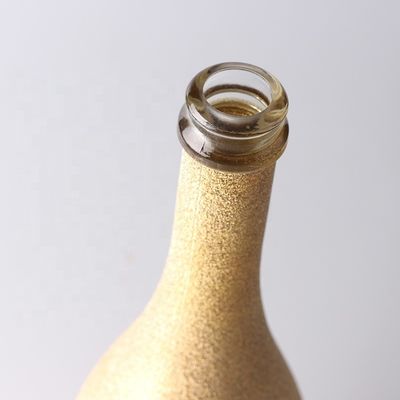 Duidelijke of op maat gemaakte 750 ml tactuele champagnefles 75 cl lege schilderglasfles