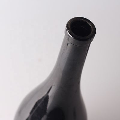 750 ml lege zwarte fles met kurkmond en spray glasfles voor wodka promotie