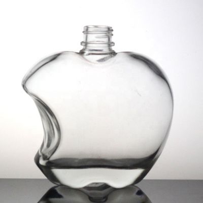 Duidelijke fles appel sap 500 ml hoge flint glazen fles met plastic dop