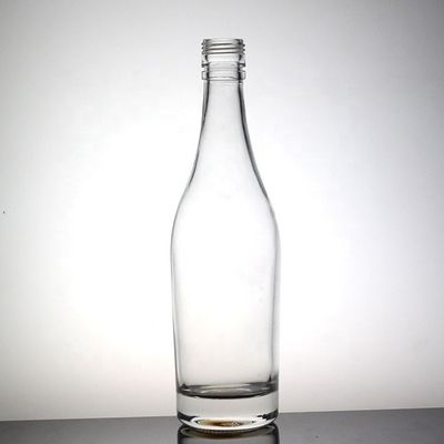 Duidelijke fles appel sap 500 ml hoge flint glazen fles met plastic dop
