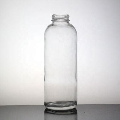 Duidelijke fles appel sap 500 ml hoge flint glazen fles met plastic dop